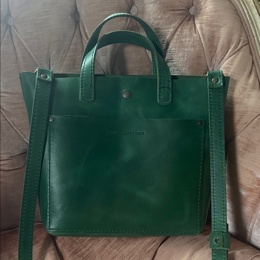 Portland Leather MiniCrossbody Bag in Cowboy Mint